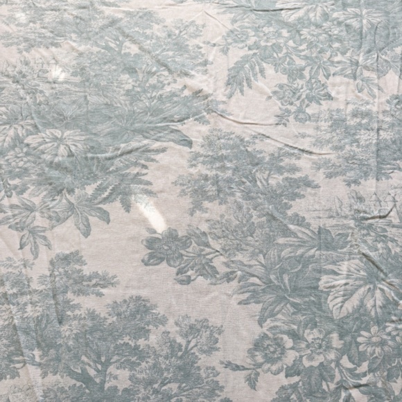 PRIVATE Vintage Pottery Barn Matine Blue Toile Fabric for Curtains/Pillows - Picture 4 of 8